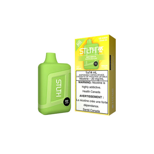 STLTH 8K PRO WHITE GRAPE ICE
