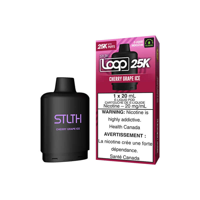 STLTH LOOP 25K POD - CHERRY GRAPE ICE Closed Pod product image at All Star Vape
