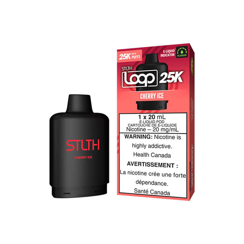 STLTH LOOP 25K POD PACK - CHERRY ICE Closed Pod product image at All Star Vape
