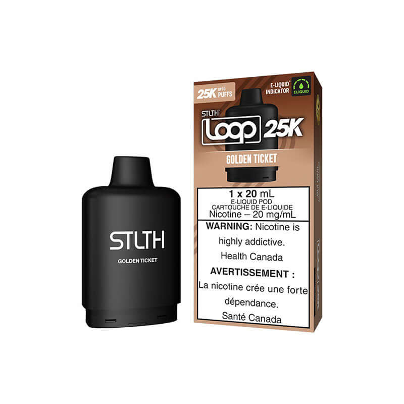 STLTH LOOP 25K POD - GOLDEN TICKET Closed Pod