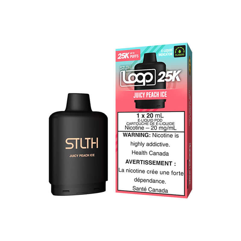 STLTH LOOP 25K POD - JUICY PEACH ICE Closed Pod product image at All Star Vape