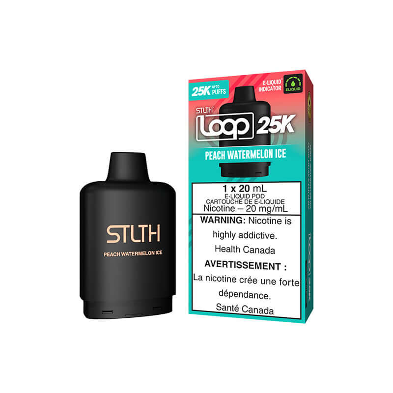 STLTH LOOP 25K POD - PEACH WATERMELON ICE Closed Pod product image at All Star Vape