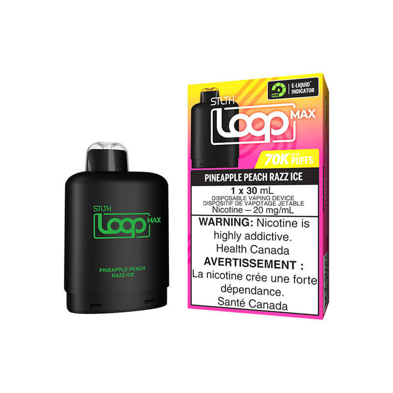 STLTH LOOP MAX- PINEAPPLE PEACH RAZZ ICE Closed Pod