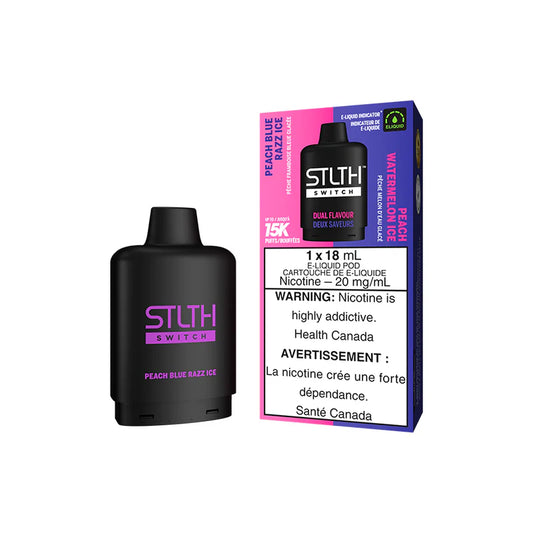 STLTH SWITCH POD PACK - PEACH BLUE RAZZ ICE AND PEACH WATERMELON ICE