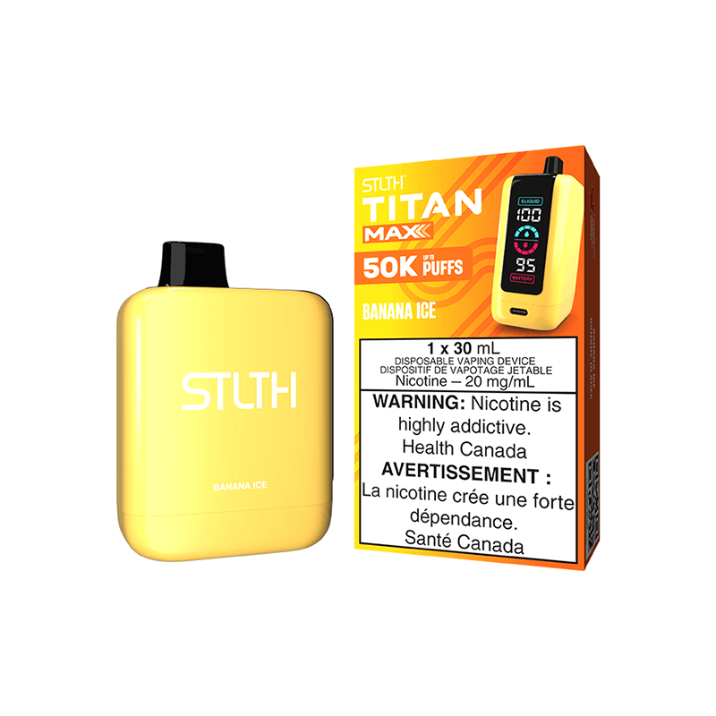 STLTH TITAN MAX - BANANA ICE Disposable Vape product image at All Star Vape