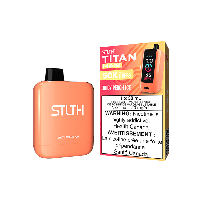 STLTH TITAN MAX - JUICY PEACH ICE Disposable Vape