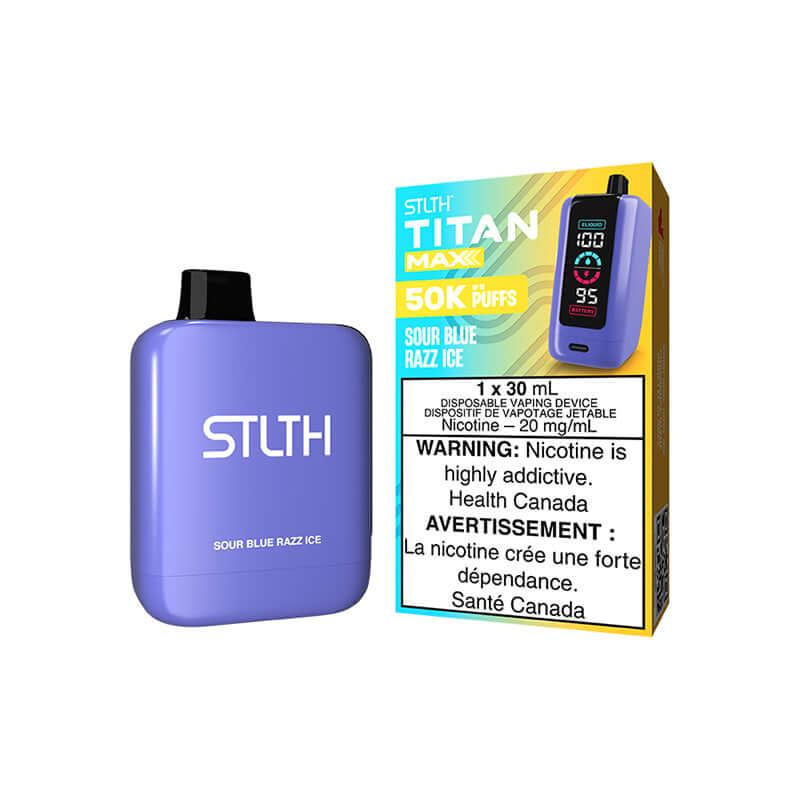 STLTH TITAN MAX - SOUR BLUE RAZZ ICE Disposable Vape product image at All Star Vape