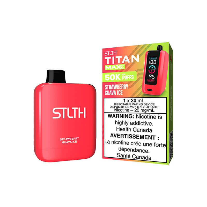STLTH TITAN MAX - STRAWBERRY GUAVA ICE Disposable Vape product image at All Star Vape