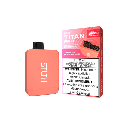STLTH TITAN PRO DISPOSABLE - JUICY PEACH ICE