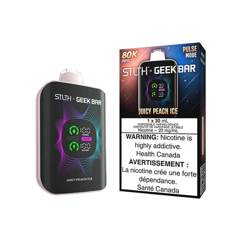 STLTH X GEEK BAR 80K - JUICY PEACH ICE Disposable Vape product image at All Star Vape