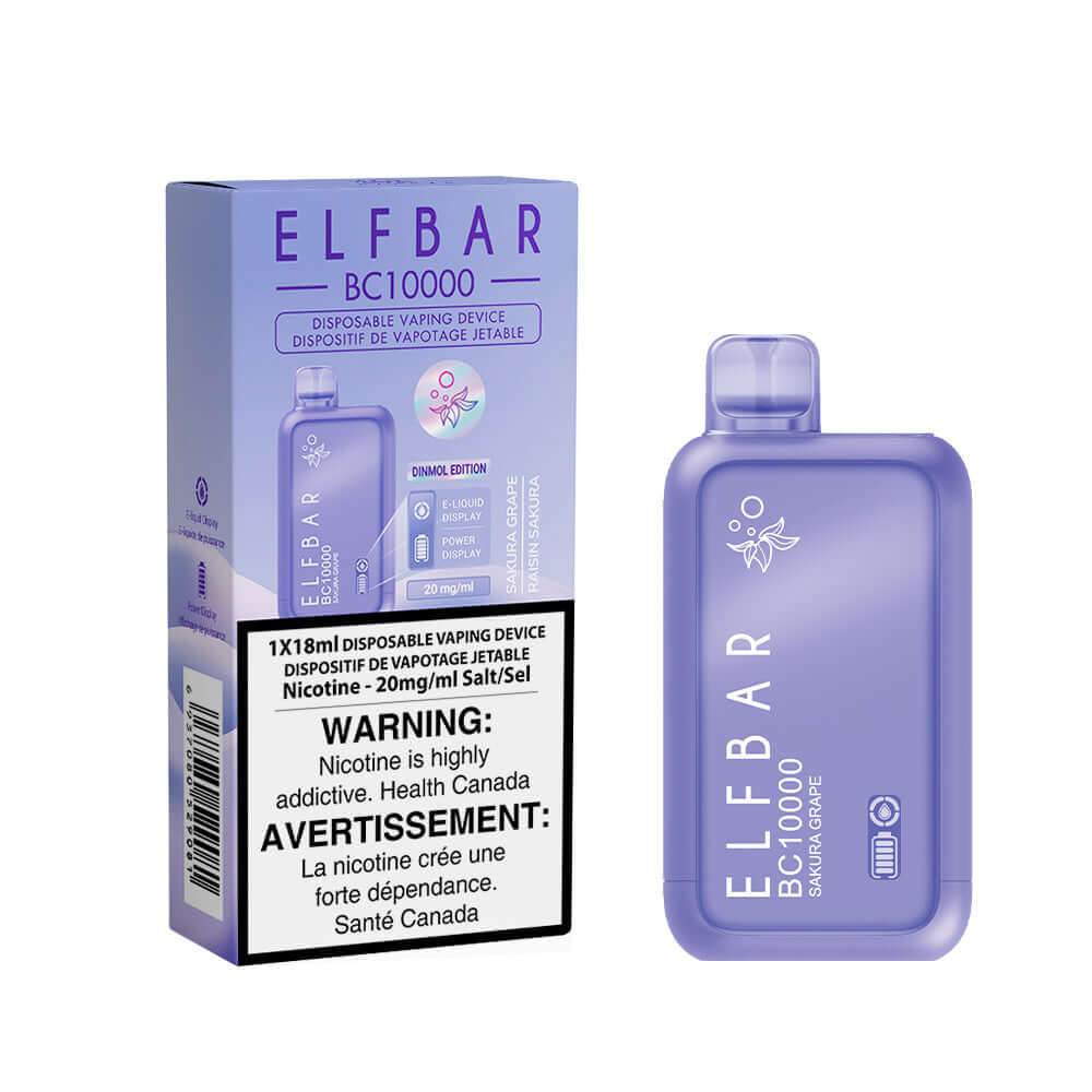 Elf Bar 10000 Sakura Grape Disposable Vape product image at All Star Vape
