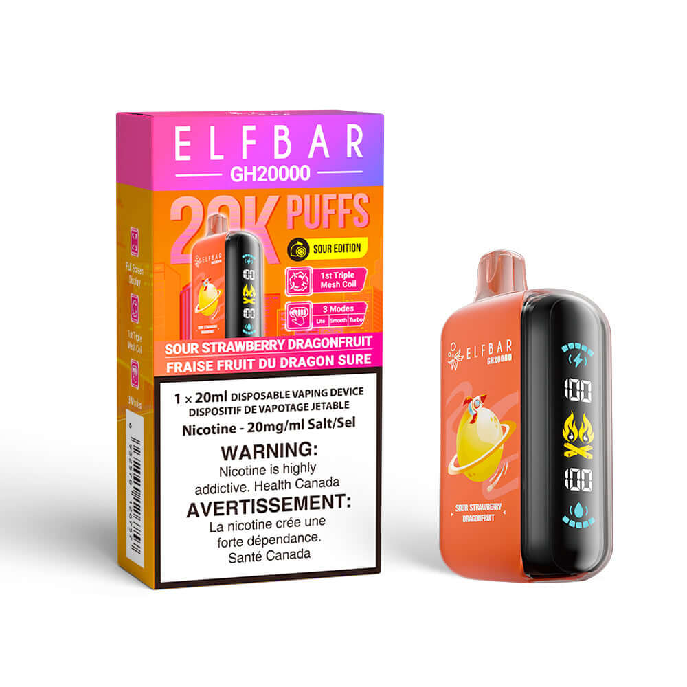 Elf Bar GH20k - Sour Strawberry Dragonfruit Disposable Vape