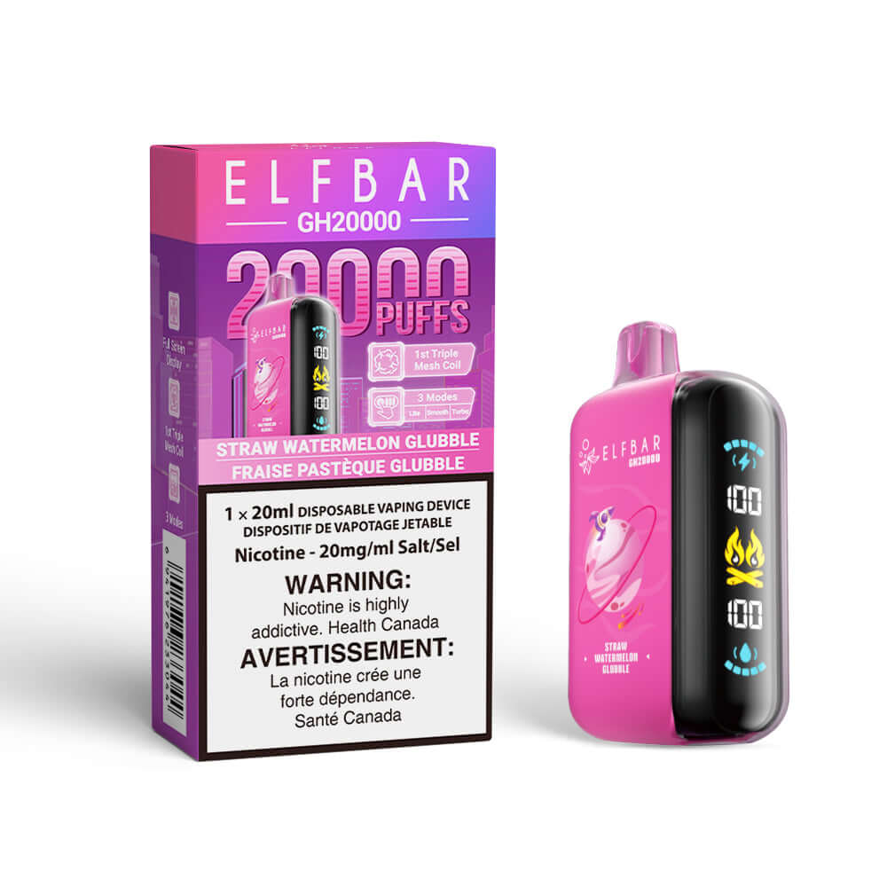 Elf Bar GH20k - Straw Watermelon Glubble Disposable Vape product image at All Star Vape