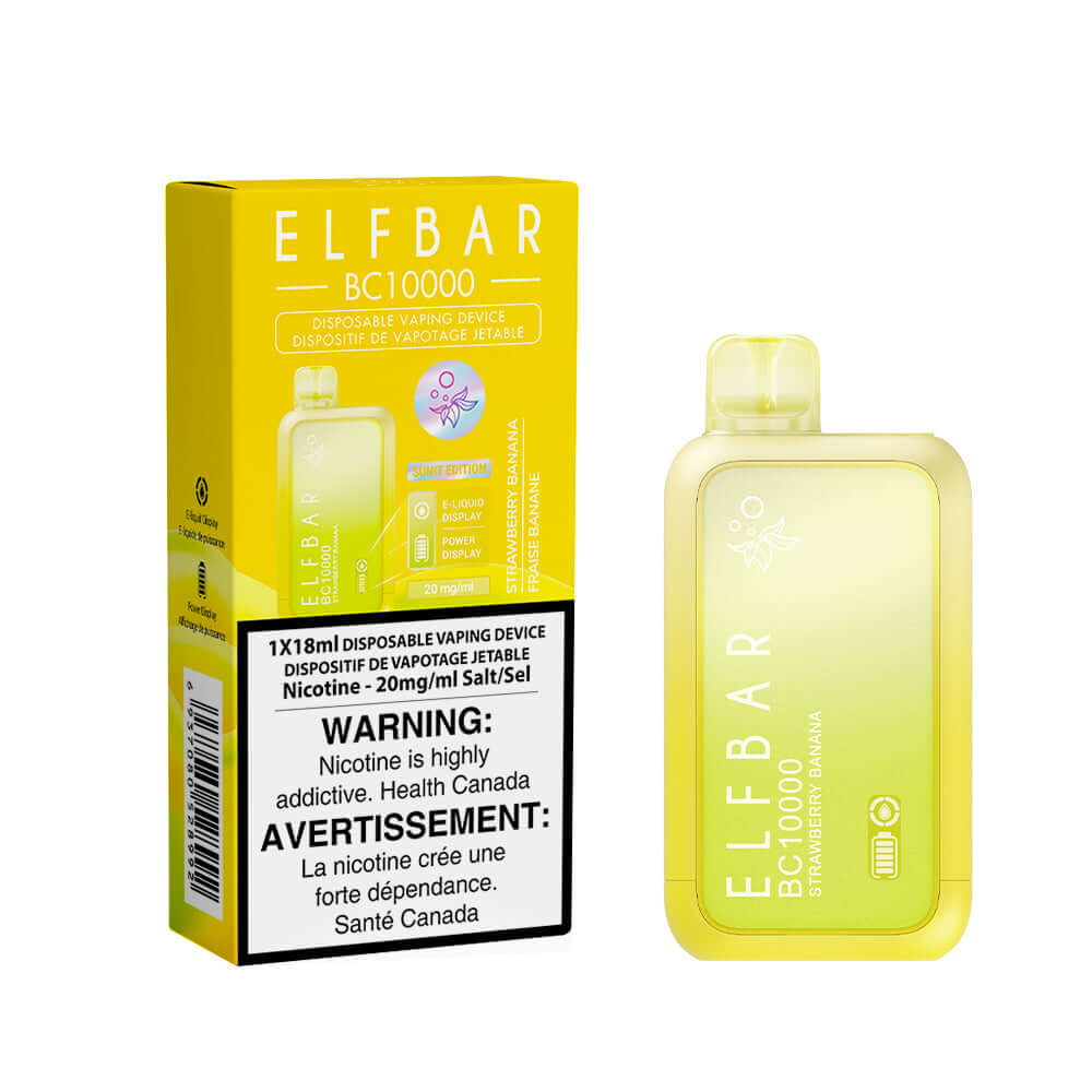Elf Bar 10000 Strawberry Banana Disposable Vape product image at All Star Vape