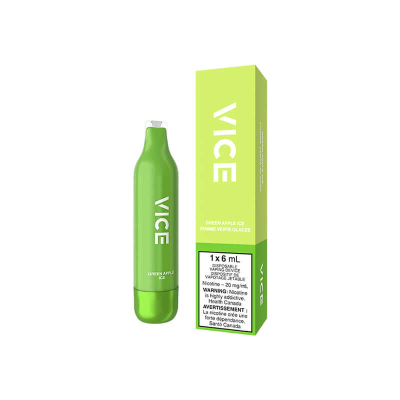 VICE 2500 GREEN APPLE ICE Disposable Vape product image at All Star Vape