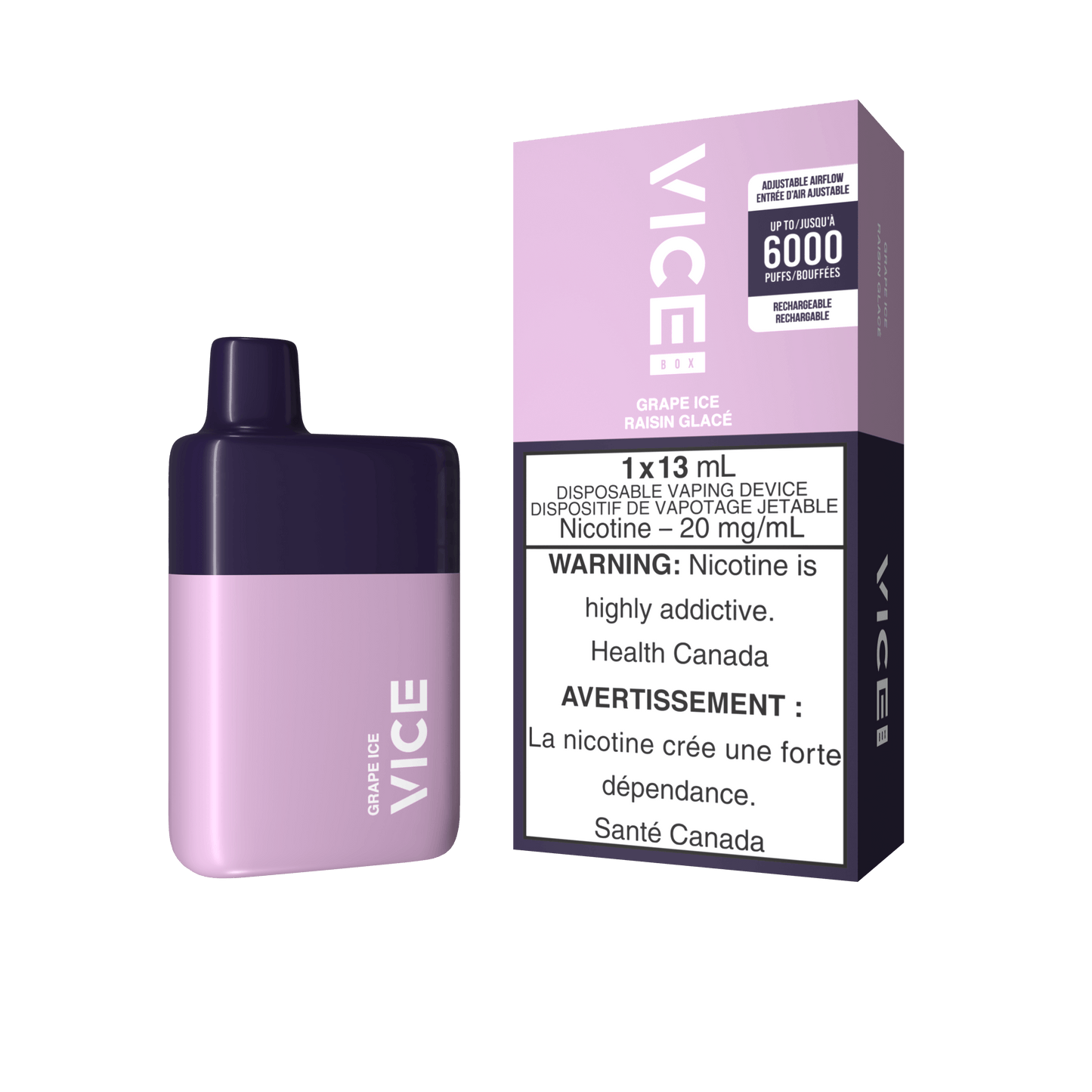 VICE BOX GRAPE ICE Disposable Vape product image at All Star Vape