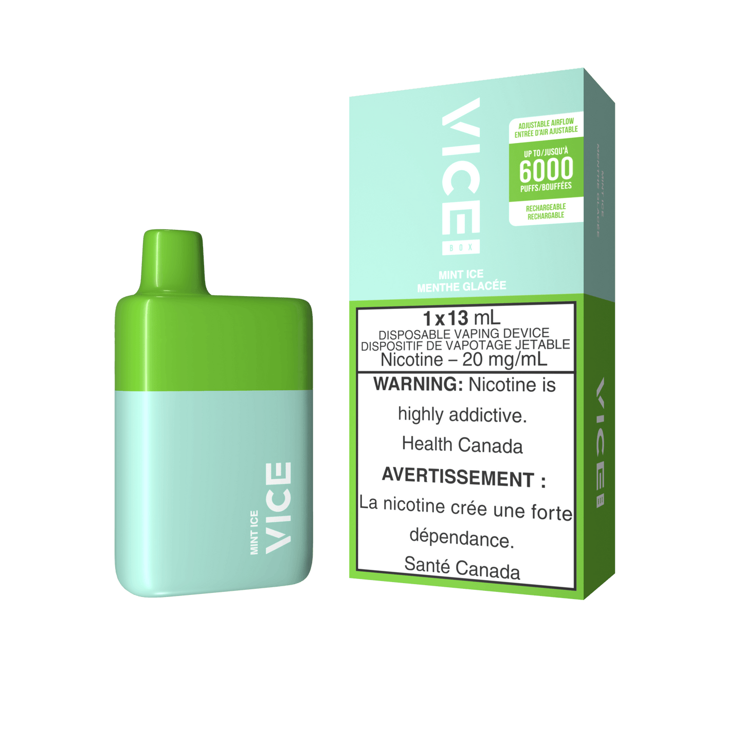 VICE BOX MINT ICE Disposable Vape product image at All Star Vape
