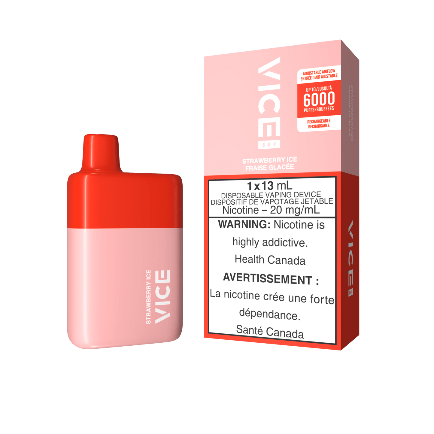 VICE BOX STRAWBERRY ICE Disposable Vape product image at All Star Vape