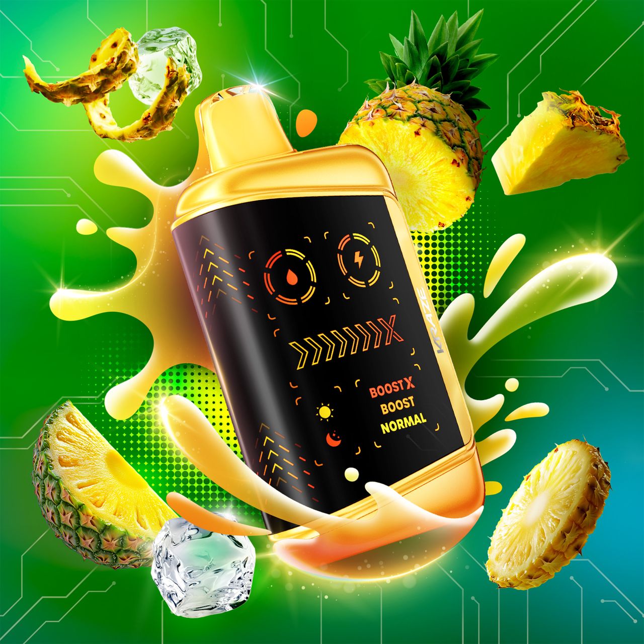 Kraze Mega X - Tangy PineappleI ce