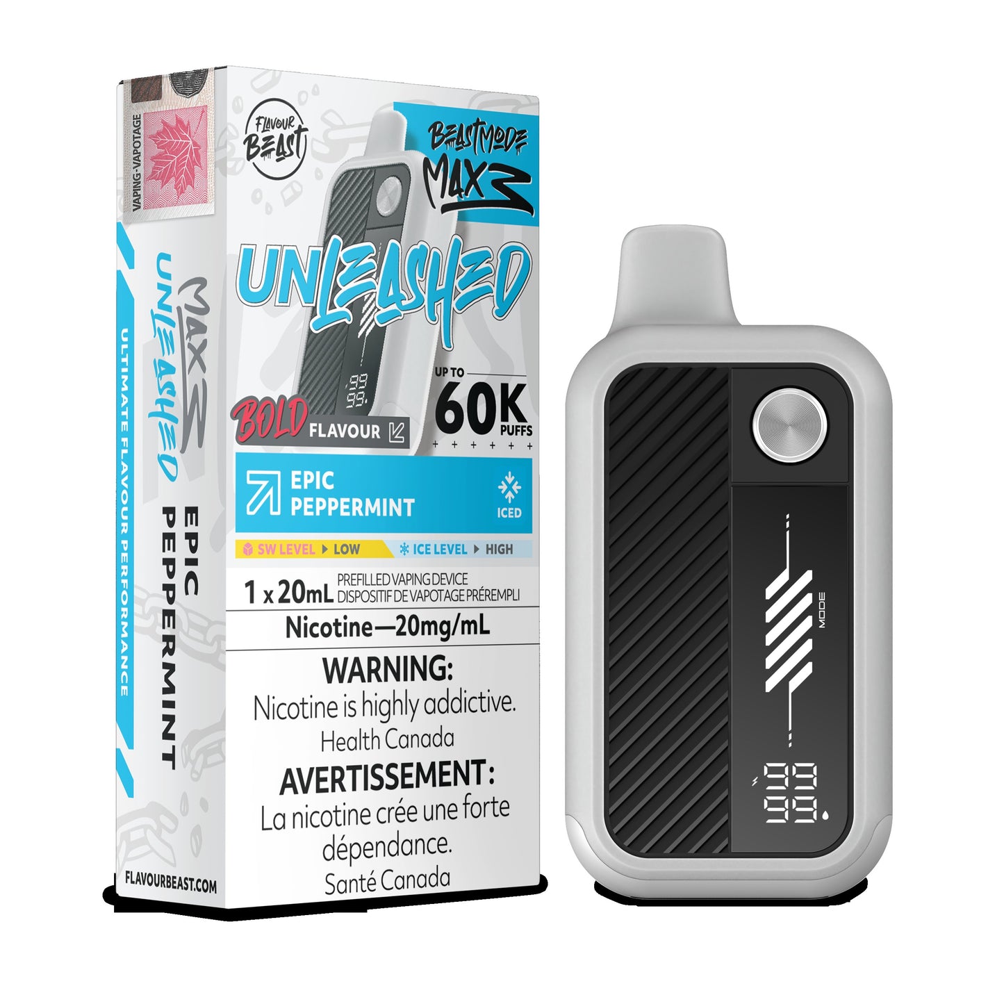 Flavour Beast Beast Mode Max 3 Epic Peppermint Iced Vape product image at All Star Vape