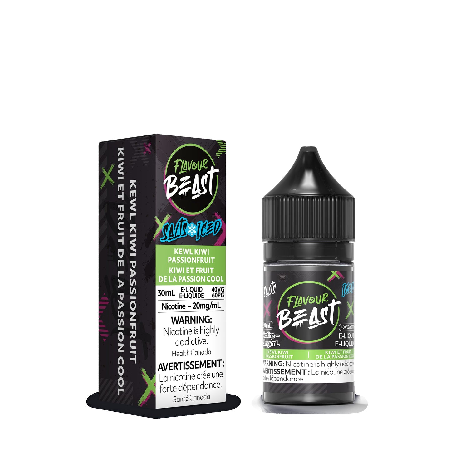 Flavour Beast-Kewl Kiwi Passionfruit Iced E-Liquid product image at All Star Vape