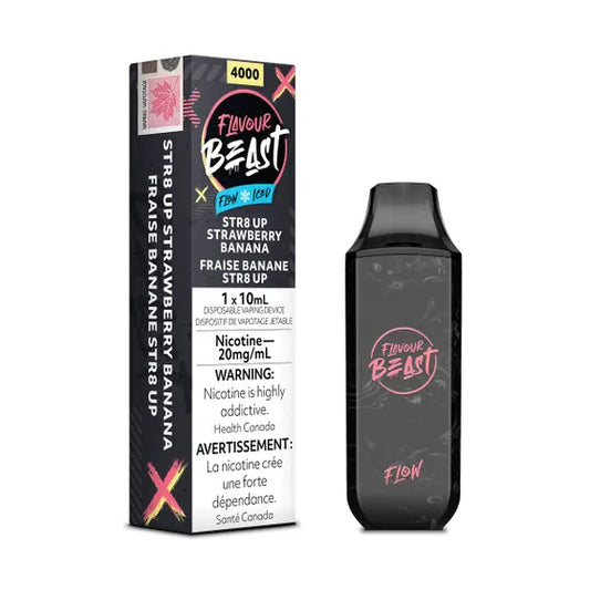 Flavour Beast STR8 Up Strawberry Banana Iced