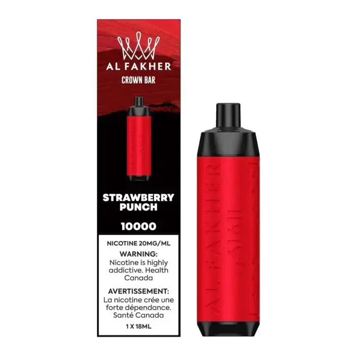 AL FAKHER Crown Bar 10K - Strawberry Punch Disposable Vape product image at All Star Vape