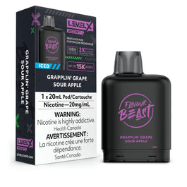 Level X Flavour Beast Boost Grapplin' Grape Sour Apple Iced