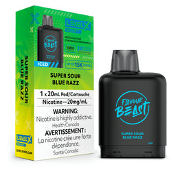 Level X Flavour Beast Boost Super Sour Blue Razz Iced