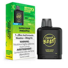 Level X Flavour Beast Boost Super Sour Pineapple Iced