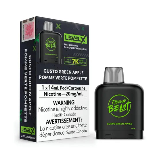 Level X Flavour Beast Pod Gusto Green Apple