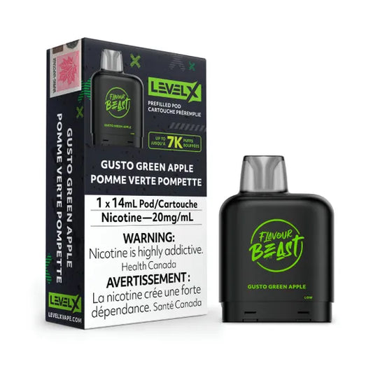 Level X Flavour Beast Pod Gusto Green Apple