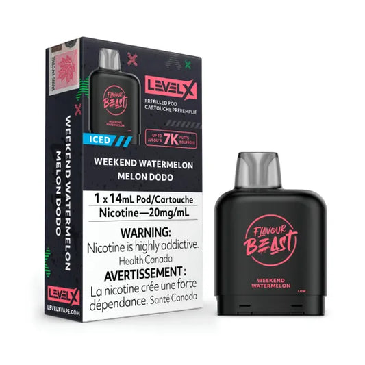 Level X Flavour Beast Pod Weekend Watermelon Iced