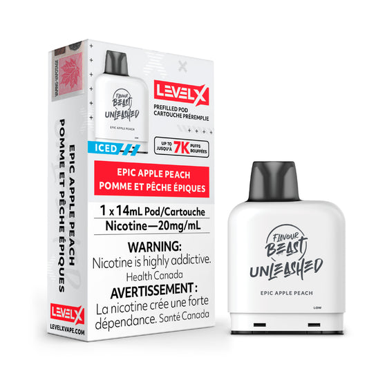 Level X Flavour Beast Unleashed Pod Epic Apple Peach