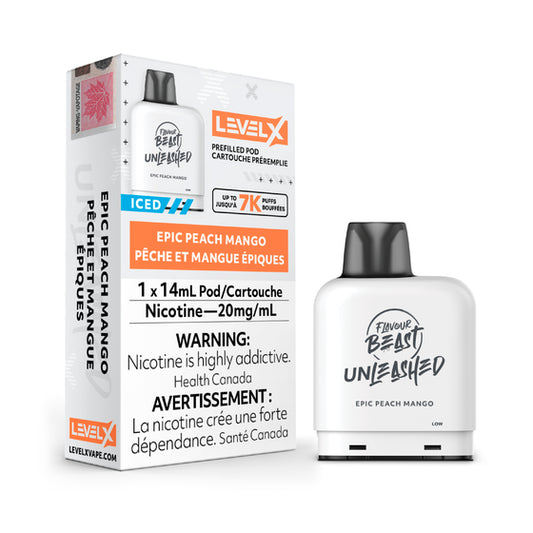 Level X Flavour Beast Unleashed Pod Epic Peach Mango