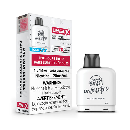 Level X Flavour Beast Unleashed Pod Epic Sour Berries