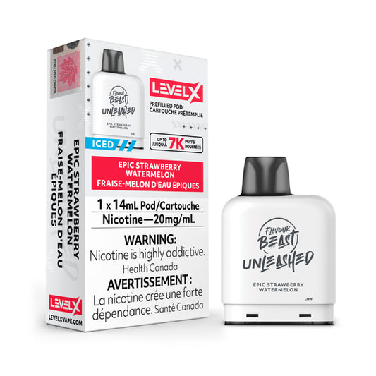 Level X Flavour Beast Unleashed Pod Epic Strawberry Watermelon