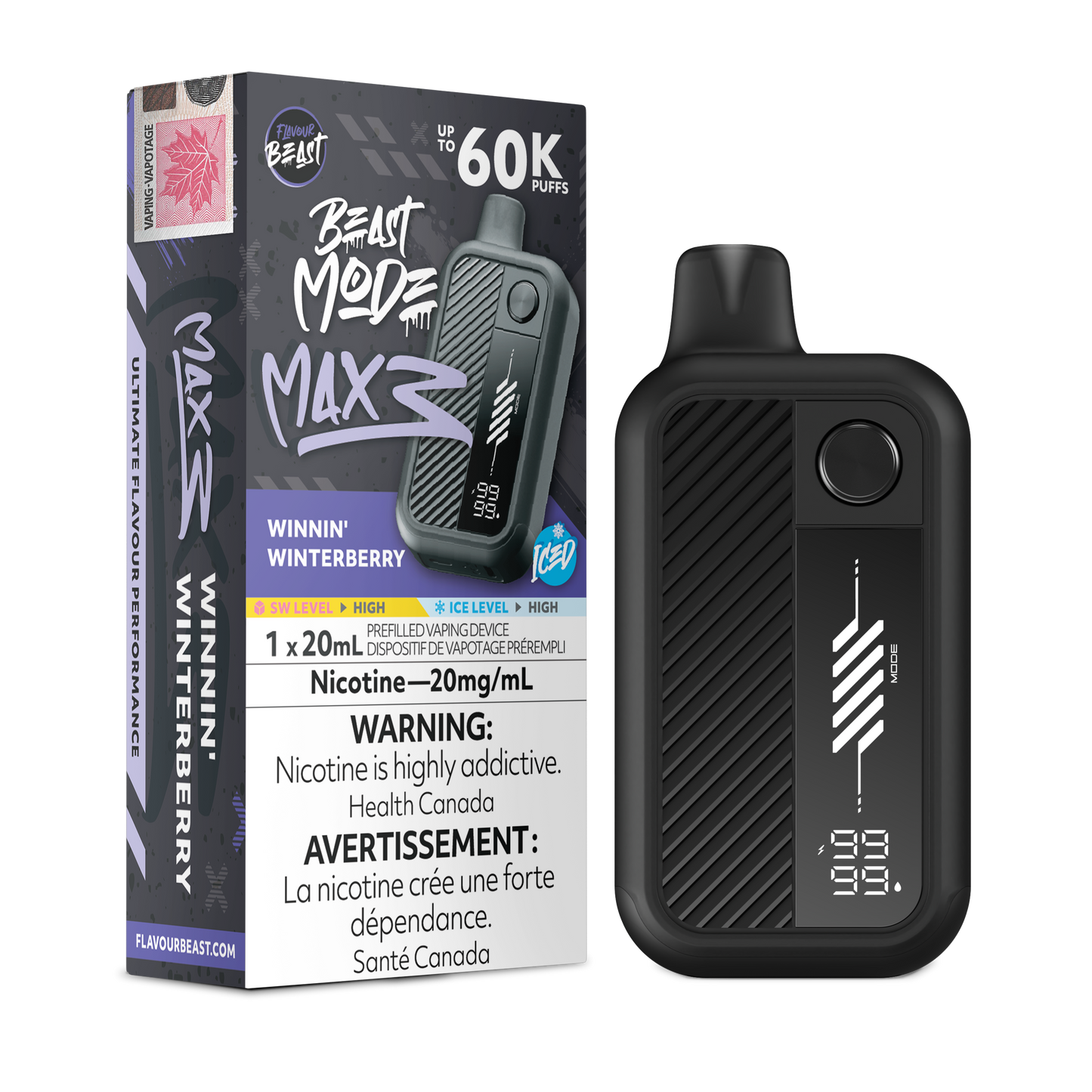 Flavour Beast Beast Mode Max 3 Winnin' Winterberry Iced Vape product image at All Star Vape
