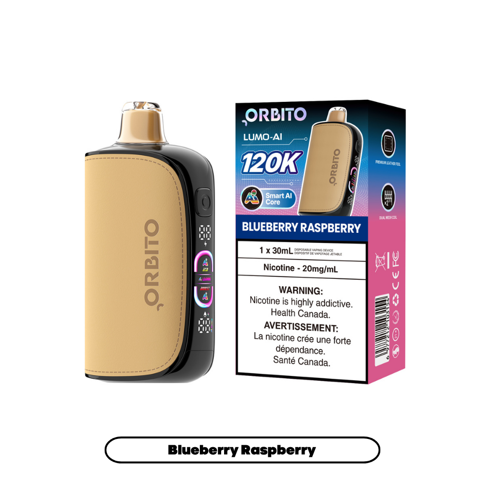 Orbito Lumo AI 120K - Blue Raspberry Vape product image at All Star Vape
