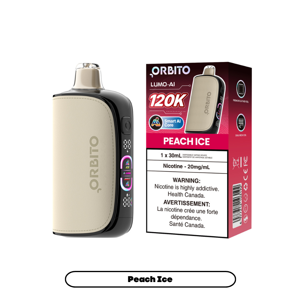 Orbito Lumo AI 120K - Peach Ice Vape product image at All Star Vape