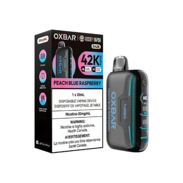 Oxbar G42K - Peach Blue Raspberry Disposable Vape product image at All Star Vape