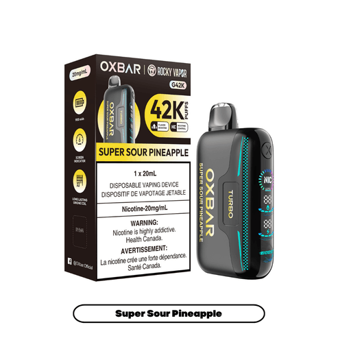 Oxbar G42K -Super Sour Pineapple Disposable Vape product image at All Star Vape