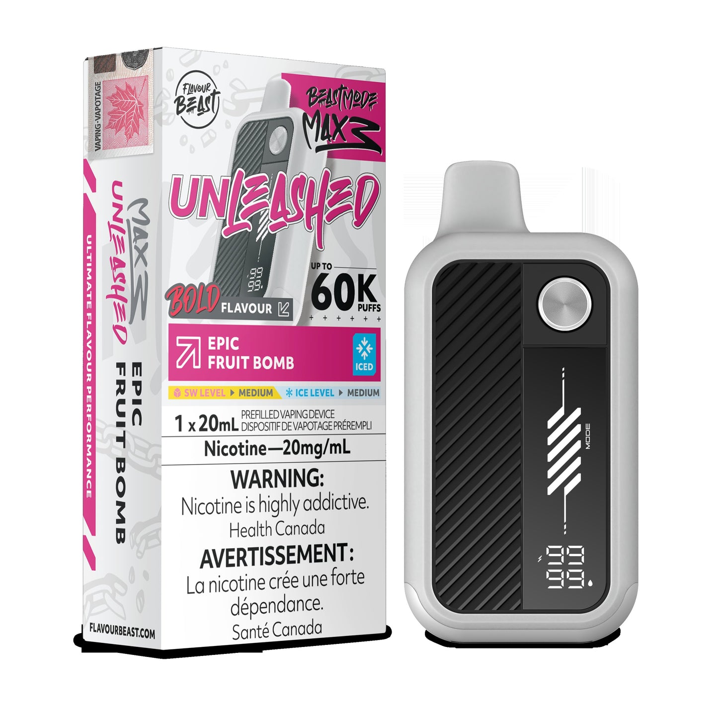 Flavour Beast Beast Mode Max 3 Epic Fruit Bomb Iced Vape product image at All Star Vape