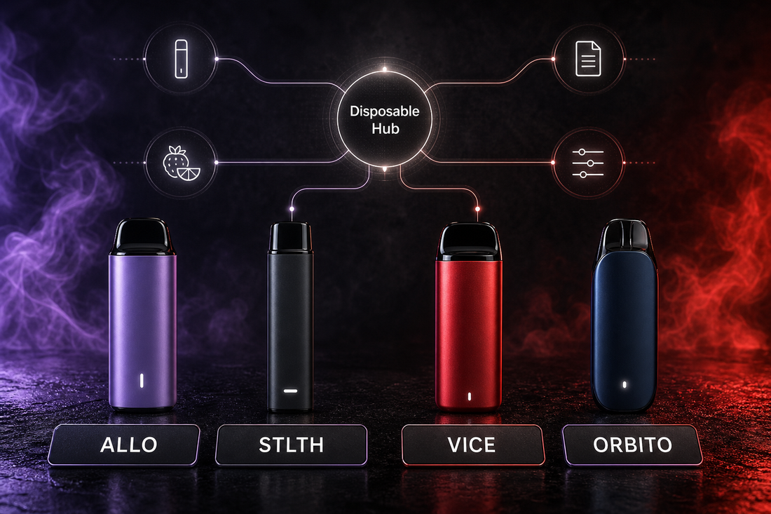 Allo STLTH Vice Orbito Canada adult disposable brand comparison featured image for Allstar Vape