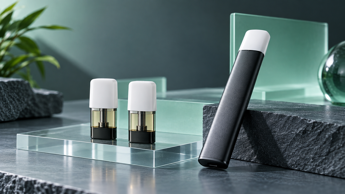Unbranded closed pods and a compatible pod device for an adult STLTH guide