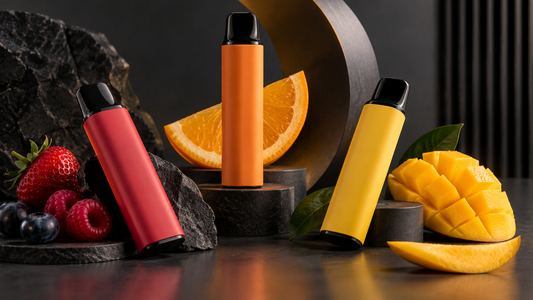 Unbranded fruit-inspired disposable vape formats for an adult guide in Canada