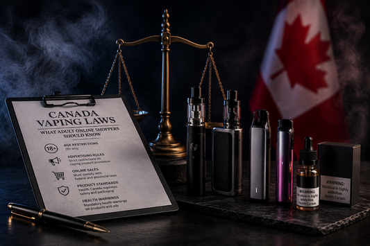 Vaping Laws in Canada adult online shopper guide blog image