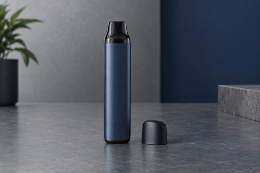 Unbranded disposable vape device and protective cap for an adult Canada guide
