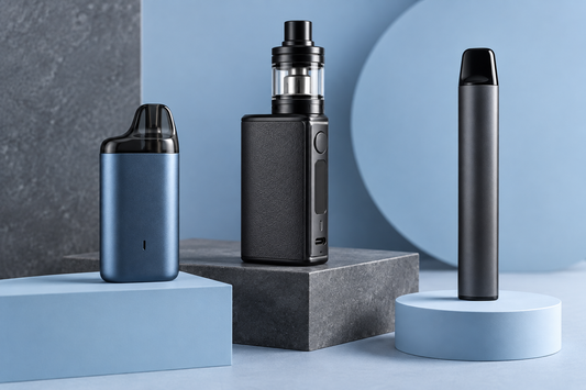 Unbranded vape device formats for an adult buying guide