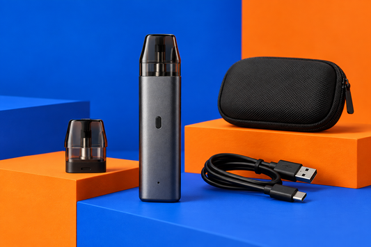 Unbranded pod device starter components for an adult brand guide